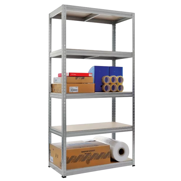 Metal rack STAR 180x90x45 cm, up to 350 kg per shelf - zinc 