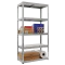 Metal rack STAR 180x90x45 cm, up to 350 kg per shelf - zinc 