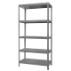 Метален стелаж HARD 180x100x40 см, до 130 кг на рафт -сив