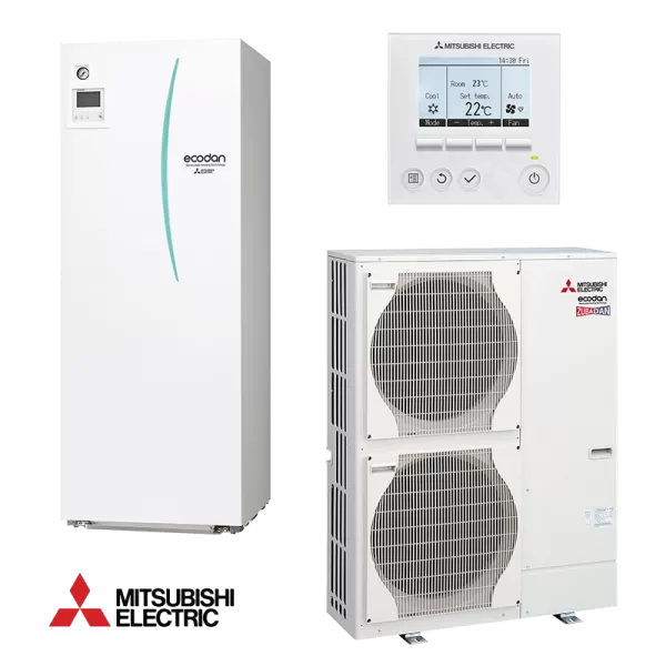 Tермопомпа с водосъдържател Mitsubishi Ecodan ERST20C-VM2D / PUHZ-SW120VHA