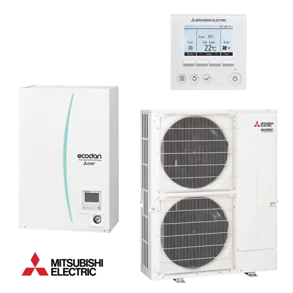 Tермопомпа Hydro box Mitsubishi Ecodan ERSE-YM9ED / PUHZ-SW160YKA - трифазна