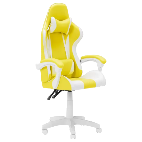 Gaming chair Carmen 6311 - white - yellow