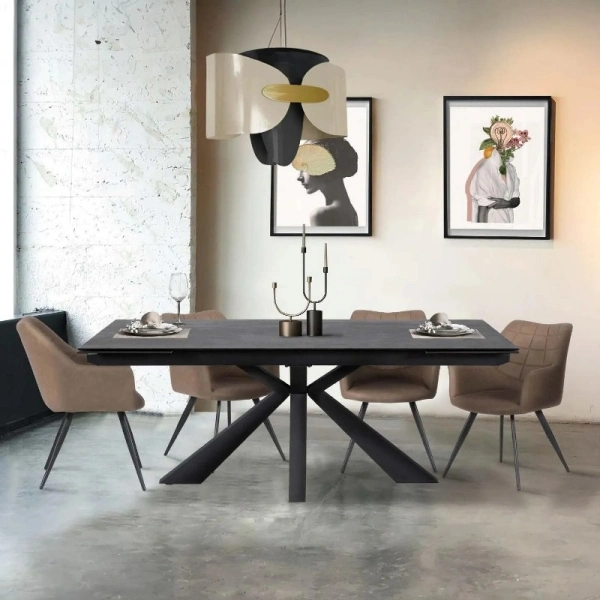 Dining table OTTAWA - titanium