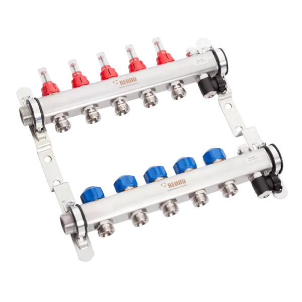 Стоманен колектор Rehau HKV-D5 AG - 5 кръга - 13801501102