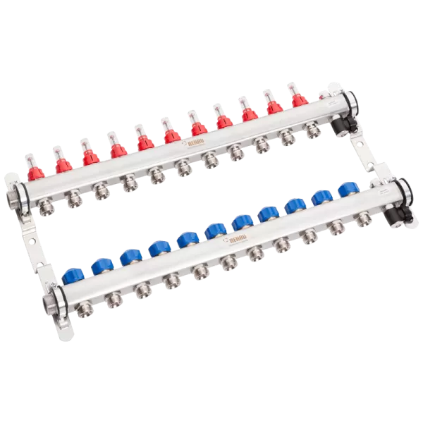 REHAU Stainless steel manifold HKV-D11 AG - 11 loops - 13802101102