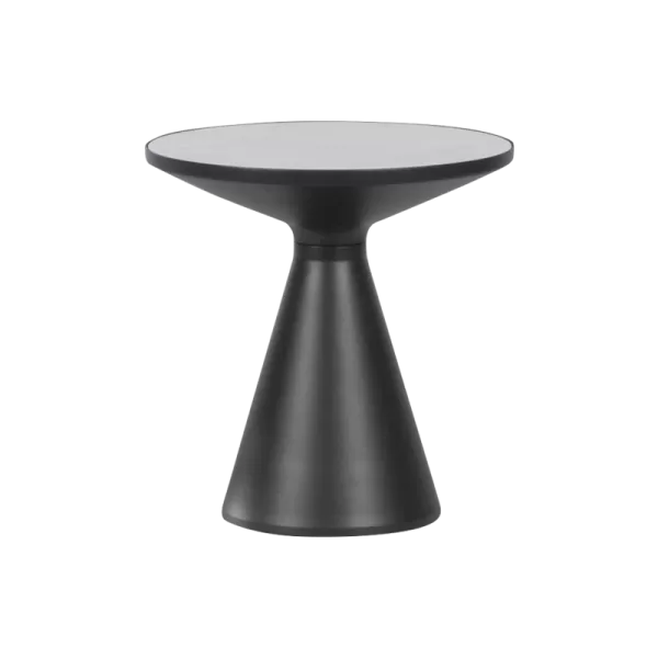 Coffee table ZARY 1 ceramics - white - black
