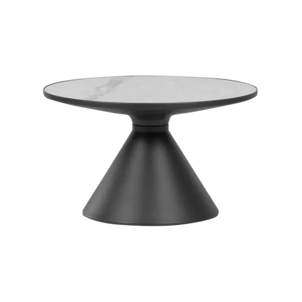 Coffee table ZARY 2 ceramics - white - black