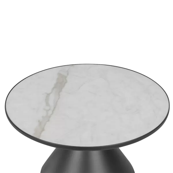 Coffee table ZARY 2 ceramics - white - black