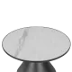 Coffee table ZARY 2 ceramics - white - black