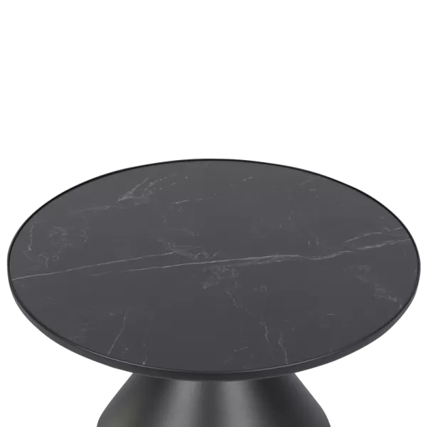 Coffee table ZARY 2 ceramics - white - black