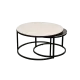 Coffee tables set FRISKO - black / white