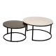 Coffee tables set FRISKO - black / white