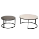 Coffee tables set FRISKO - black / white