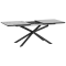 Dining table OMAHA - white / dark grey