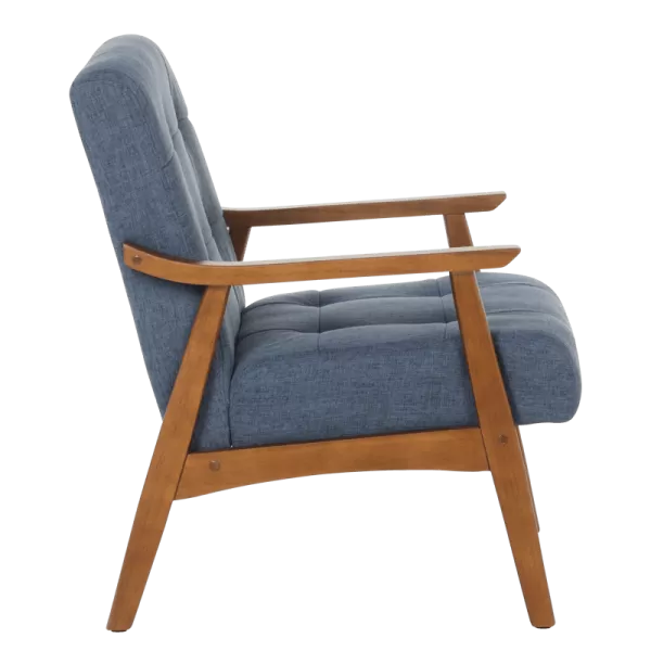 Аrmchair LEO - walnut - blue