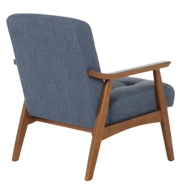 Аrmchair LEO - walnut - blue