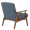 Аrmchair LEO - walnut - blue