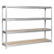 Метален стелаж MEGA 177x240x60 см, до 450 кг на рафт - цинк