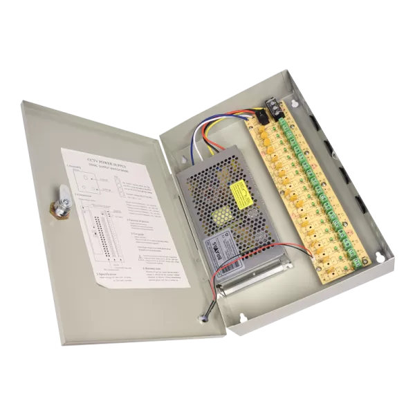 CCTV power supply with protection PA86 DC12V/15A/18CH