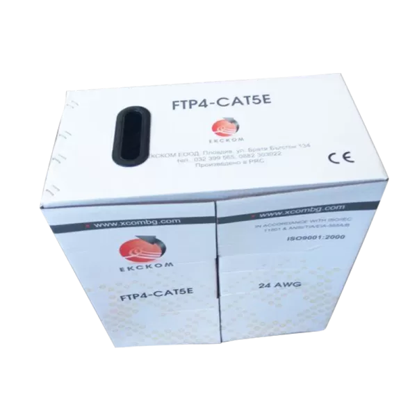 FTP Cable CAT5E 24AWG XCOM CU 0.51 ETL CERT
