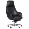 Office lounge chair BRAY - black