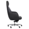 Office lounge chair BRAY - black