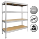  Metal rack MEGA 177x90x45 cm, up to 600 kg per shelf - zinc