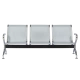Metal bench 3-seater Carmen CR-1030 - silver