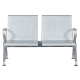 Metal bench 2-seater - CR-1031 - silver