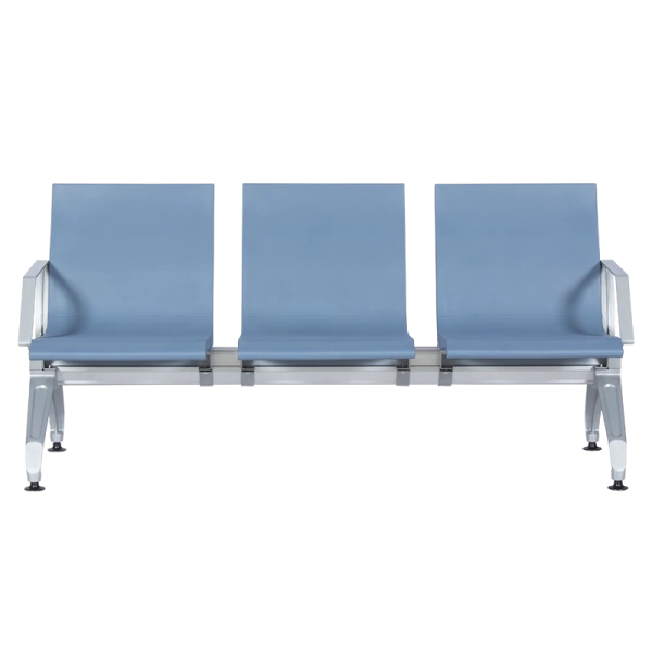 Visitor bench 3-seater - CR-1034 - blue
