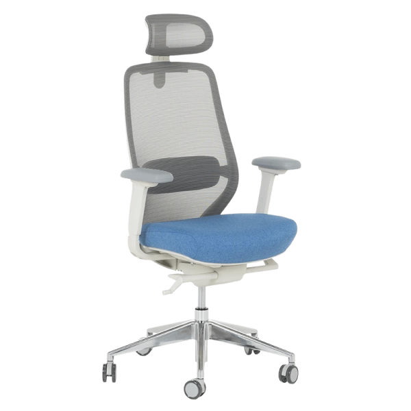 Ergonomic chair GLAND - blue-grey