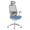 Ergonomic chair GLAND - blue-grey