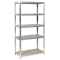 Metal rack CR-1010 - 150x75x30 cm, up to 100 kg per shelf - zinc