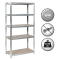 Metal rack Carmen CR-1010 - 150x75x30 cm, up to 100 kg per shelf - zinc