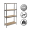 Metal rack Carmen CR-1011 - 160x80x40 cm, up to 100 kg per shelf - zinc