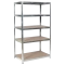 Metal rack CR-1013 - 180x90x30 cm, up to 100 kg per shelf - zinc