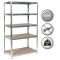 Metal rack Carmen CR-1013 - 180x90x30 cm, up to 100 kg per shelf - zinc
