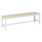 Locker room bench Carmen 150-1, 150x40.5x42.5 - white