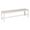 Locker room bench Carmen 150-1, 150x40.5x42.5 - white