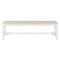 Locker room bench Carmen 150-1, 150x40.5x42.5 - white