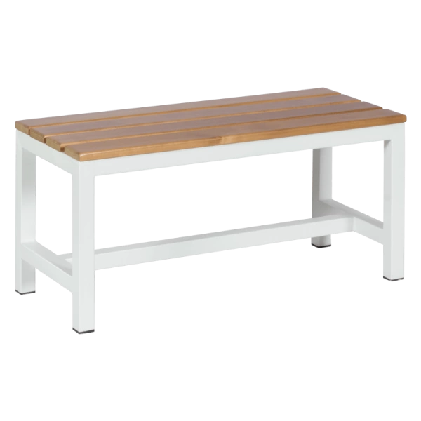 Bench for locker room Carmen 150-3 - 89x40.5x425 - white