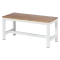 Bench for locker room Carmen 150-3 - 89x40.5x425 - white