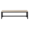 Locker room bench Carmen 150-1, 150x40.5x42.5 cm - black