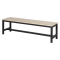 Locker room bench Carmen 150-1, 150x40.5x42.5 cm - black