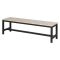 Locker room bench Carmen 150-1, 150x40.5x42.5 cm - black