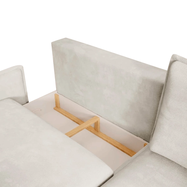 Corner sofa with sleeping function GLOSSY