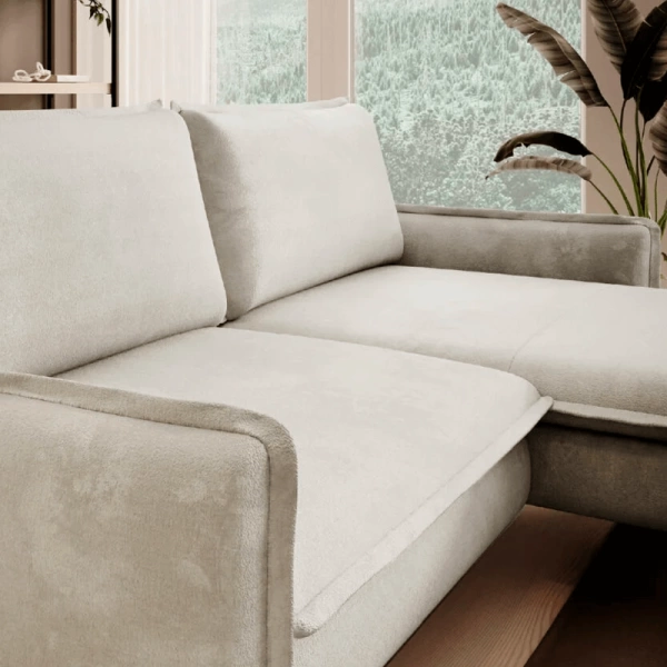 Corner sofa with sleeping function GLOSSY