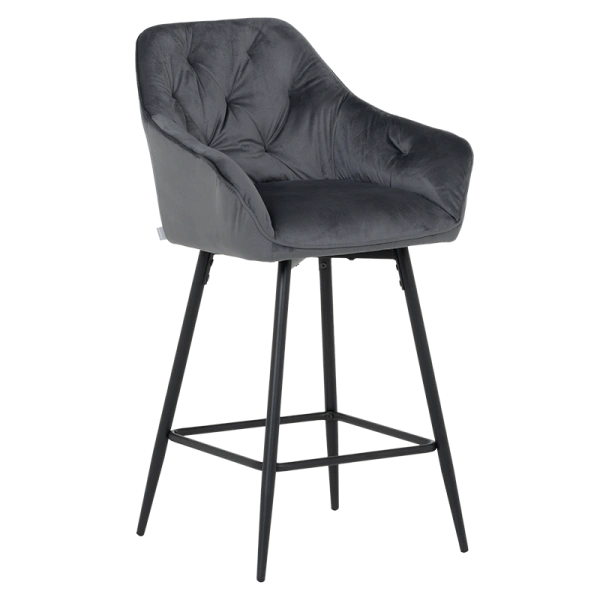 Bar chair LAZIO - dark grey