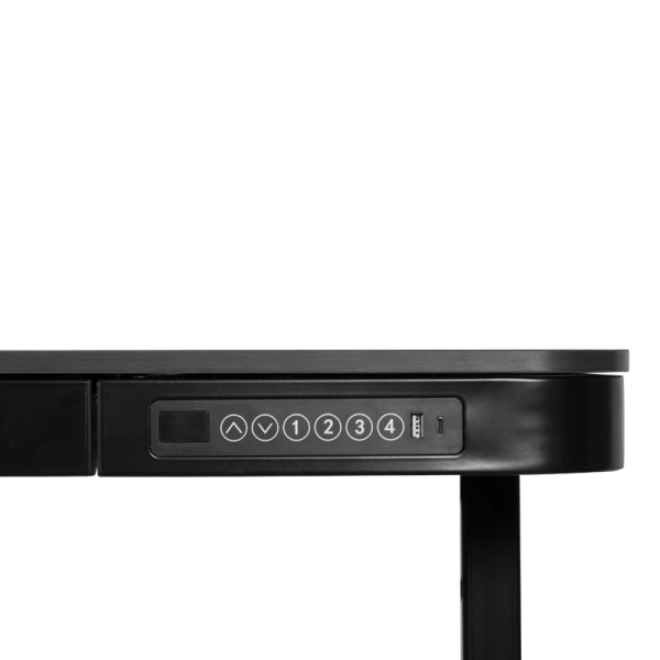 ERGONOMIC DESK CR-118 E - 150 CM - BLACK