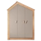 Трикрилен детски гардероб MY HOUSE